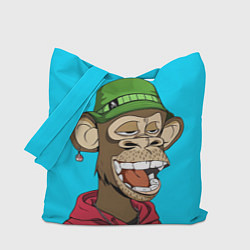 Сумка-шопер NFT smile ape, цвет: 3D-принт