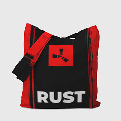 Сумка-шопер Rust - red gradient по-центру, цвет: 3D-принт
