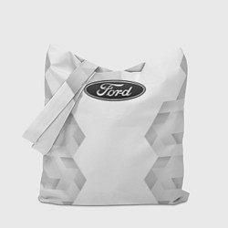 Сумка-шопер Ford white poly, цвет: 3D-принт