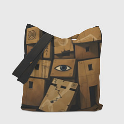 Сумка-шоппер Коробки и глаз