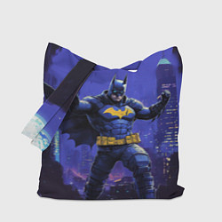 Сумка-шопер Бэтмен в стойке победителя, цвет: 3D-принт