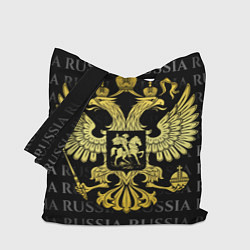 Сумка-шопер Золотой герб России, цвет: 3D-принт