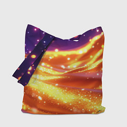 Сумка-шоппер Золотая волнистая текстура