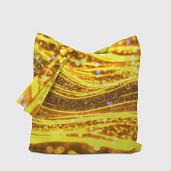 Сумка-шоппер Золотые блестящие волны