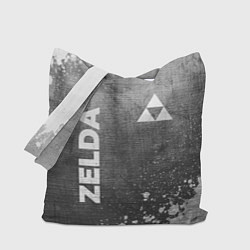 Сумка-шопер Zelda - grey gradient вертикально, цвет: 3D-принт