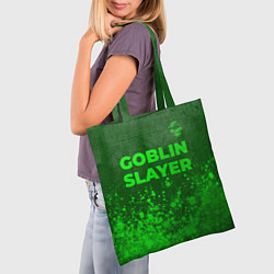 Сумка-шопер Goblin Slayer - green gradient посередине, цвет: 3D-принт — фото 2