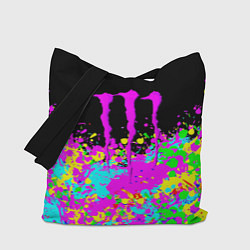 Сумка-шоппер Monster energy краски неоновые