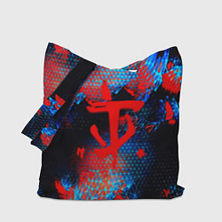 Сумка-шопер Doom космическая абстракция, цвет: 3D-принт