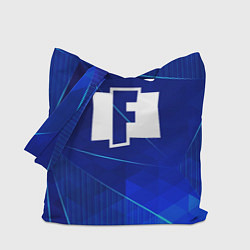 Сумка-шопер Fortnite blue poly, цвет: 3D-принт