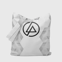 Сумка-шопер Linkin Park white poly, цвет: 3D-принт
