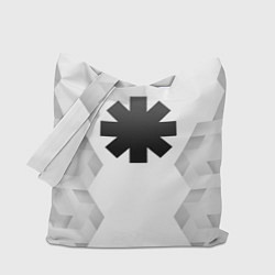 Сумка-шопер Red Hot Chili Peppers white poly, цвет: 3D-принт