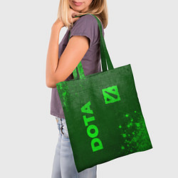 Сумка-шопер Dota - green gradient вертикально, цвет: 3D-принт — фото 2