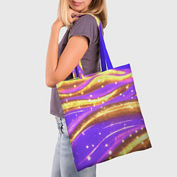 Сумка-шопер Блестящая волнистая текстура, цвет: 3D-принт — фото 2