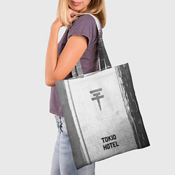 Сумка-шопер Tokio Hotel - white gradient по-центру, цвет: 3D-принт — фото 2