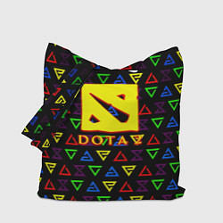 Сумка-шопер Dota pattern witcher, цвет: 3D-принт