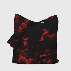 Сумка-шопер Color red black, цвет: 3D-принт