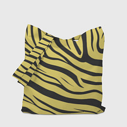 Сумка-шопер Светлый тигровый паттерн, цвет: 3D-принт