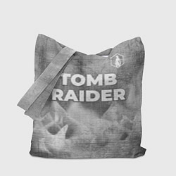 Сумка-шопер Tomb Raider - grey gradient посередине, цвет: 3D-принт