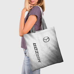 Сумка-шопер Mazda - white gradient вертикально, цвет: 3D-принт — фото 2