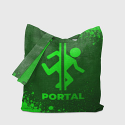 Сумка-шопер Portal - green gradient, цвет: 3D-принт