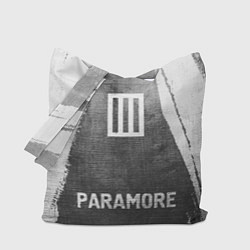 Сумка-шопер Paramore - grey gradient по-центру, цвет: 3D-принт