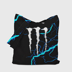 Сумка-шоппер Monster energy неоновые молнии