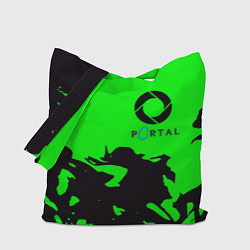 Сумка-шопер Portal черный дым, цвет: 3D-принт