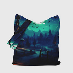 Сумка-шопер Day of the Dead - Хэллоуин, цвет: 3D-принт