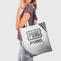Сумка-шопер PUBG - white gradient, цвет: 3D-принт — фото 2