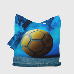 Сумка-шопер Гандбольный мяч синий дым, цвет: 3D-принт
