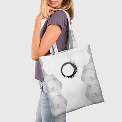 Сумка-шопер The Callisto Protocol white poly, цвет: 3D-принт — фото 2