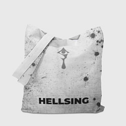 Сумка-шопер Hellsing - white gradient по-центру, цвет: 3D-принт