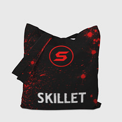 Сумка-шопер Skillet - red gradient по-центру, цвет: 3D-принт