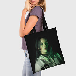 Сумка-шопер Billie Eilish with cross, цвет: 3D-принт — фото 2