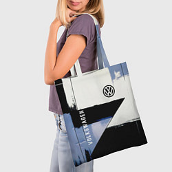 Сумка-шопер Volkswagen логотип, цвет: 3D-принт — фото 2