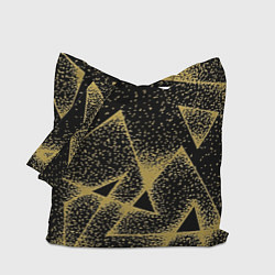 Сумка-шопер Triangle yellow with dots, цвет: 3D-принт