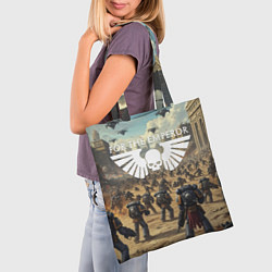 Сумка-шопер Warhammer 40k поле боя, цвет: 3D-принт — фото 2