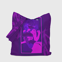 Сумка-шопер Anime girl neon, цвет: 3D-принт