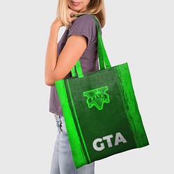 Сумка-шопер GTA - green gradient по-центру, цвет: 3D-принт — фото 2