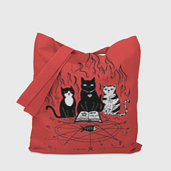 Сумка-шопер Котики колдуют, цвет: 3D-принт