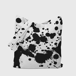 Сумка-шоппер Брызги черной краски