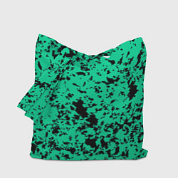 Сумка-шоппер Нефритовый зелёный пятнистый