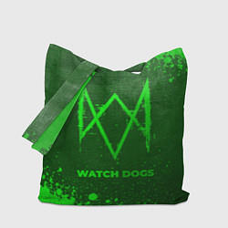 Сумка-шопер Watch Dogs - green gradient, цвет: 3D-принт