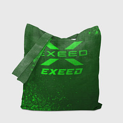 Сумка-шопер Exeed - green gradient, цвет: 3D-принт