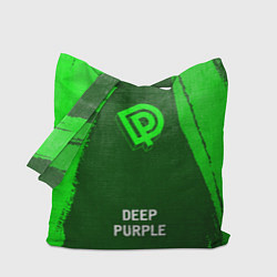 Сумка-шопер Deep Purple - green gradient по-центру, цвет: 3D-принт