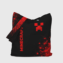 Сумка-шопер Minecraft - red gradient вертикально, цвет: 3D-принт