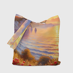 Сумка-шопер Рассветный залив, цвет: 3D-принт