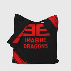 Сумка-шоппер Imagine Dragons - red gradient