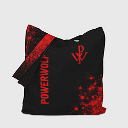 Сумка-шопер Powerwolf - red gradient вертикально, цвет: 3D-принт