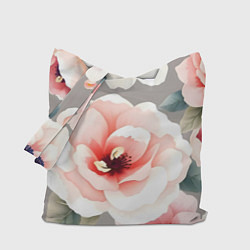 Сумка-шопер Нежные цветы, цвет: 3D-принт